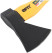 The axe is forged reinforced steel, reinforced fiberglass handle, anti-vibration pads 600 gr.