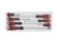 Set of reinforced screwdrivers, 7 pieces SL5.5x100, SL6.5x38, SL6.5x150, PH1x75, PH2x38, PH2x150, PH3x200 JTC/1