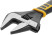 Adjustable "Style" wrench, narrow jaws, scale, extra magnification.gripper, rubberized. handle 150mm (34mm)