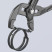 Forceps for spring clamps, Ø 50 mm, clamping range > 30 mm, L-180 mm, grey