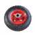 The wheel 2.50-4 D20 is not symmetrical. hub