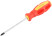 Impact screwdriver, CrV steel, hexagonal end-to-end tip with firing pin, rubberized handle 5x100 mm PH1