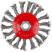 Tilt-wheel bracket, M14 nut, 115 mm twisted steel wire, blister