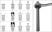 Набор экстракторов 5-16мм для болтов с сорванной внутренней резьбой (в кейсе) 25 предметов JTC /1/24