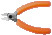 Компактные бокорезы с овальной головкой и оранжевой ручкой из ПВХ, 115 мм