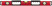 Уровень "Бизон", 3 глазка, красный корпус, магнитная полоса, ручки, шкала 600 мм