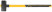 Forged sledgehammer, fiberglass reverse reinforced handle 900 mm,10 kg