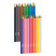 Colored plastic pencils Berlingo "Circus", 24 colors, sharpened, cardboard, European weight