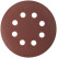 Grinding wheels with holes (Velcro), aluminum oxide, 125 mm, 5 pcs. P 150