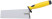 Stainless steel trowel, soft handle, Pro, "trapezoid" 180 mm