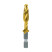 Machine tap HSS combined - Bit elongated ground M 3x0.5 TiN