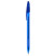 Ручка шариковая СТАММ "555" синяя, 0,7мм, тонированный корпус