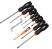 Set of professional screwdrivers with tester, CrV, 2-component ergonomic handle, 10 pcs.// HARDEN