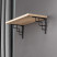 Shelf holder meth. QUADRO 150*150*20*3 , black AKS