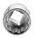 3/8" End head 12-sided, 6 mm A7400DM-6