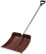 Plastic colored snow shovel, aluminum handle 380x365x1340 mm