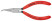 Плоскогубцы для регулировки реле, широкие плоские губки без насечки 34 мм под 40°, L-135 мм, чёрн., 1-к ручки