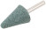 Abrasive ball (on stone, marble, tile), shank 6 mm, cone with rounded 25 x 35 mm