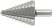 HSS step drill for metal, 10 steps, 9-36 mm
