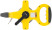 Geodetic tape measure, steel tape, yellow open plastic case, rubberized handle 30 m