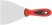 Spatula, stainless steelsteel, rubberized handle 100 mm