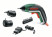 Cordless screwdriver with lithium-ion battery IXO Full Set - with angular and eccentric nozzles