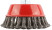 Cup plate, nut M14, steel twisted wire 125 mm