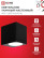 Светильник уличный настенный односторонний НБУ CUBE-1хGU10-BL алюминиевый черный IP54 IN HOME