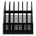 Paper tray vertical STAMP "Line", prefabricated, 6 compartments, black