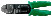 Клещи для зачистки и обжима клемм Basic 14 AWG-10 AWG, с зелеными рукоятками