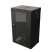 TDB-15U-GP-RAL9004 Wall cabinet 10", 15U, 774.5x390x300, set size 254 mm, with glass door, opening walls, possibility of installing a fan, color black (RAL 9004) (assembled)