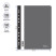 The folder is a plastic folder. Berlingo perf., A4, 180 microns, black