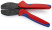 KNIPEX PreciForce® press pliers, press. connectors are non-insulated, number of sockets: 5, 1.5 - 10.0 mm2 (15 -7 AWG), L-220 mm
