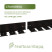 Plastic curb Staff 2000*60 mm Geoplastboard set of 10 pieces + 60 stakes, black