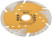 Universal diamond cutting disc with protective sectors (dry and wet cutting) 125x1.9x7x22.2 mm