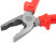 Light combination pliers, plastic handles, 180 mm polished steel