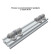 Mini bearing support rollers for medium loads (8 pcs). Height 19.5 mm