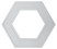 ERA Geometria LED Lamp SPO-123-W-40K-045 Hexagon 45W 4000K 2900Lm IP40 600*80 White Hanging Driver inside