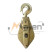 Mounting block (outlet) with hook MB 10-1K (1 ton, 1 pulley, galvanized housing) MALIEN