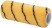 Ролик полиакриловый, бежевый с черной полоской, диам. 40/61 мм; ворс 10,4 мм, 180 мм