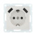 Socket with Z/K + 2xUSB connector, 2A (white) LK60