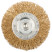 Circular straight corkscrew, with stud, steel latuned wavy wire 63 mm