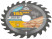 Circular saw blade for wood 165 x 30 x 24T + ring 30/20 mm