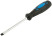 Screwdriver "Standard", CrV steel, rubberized black and blue handle 6x100 mm SL