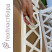 Decorative garden fence for garden and country Geoplastboard 300x26 cm, white