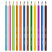 Pencils with a two-color Berlingo "SuperSoft. 2in1" lead, 12 pcs., 24 colors, cardboard, European weight