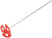 Paint mixer, 60x365 mm, galvanized rod with a diameter of 6 mm, plastic nozzle type propeller