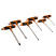 Screwdriver set with T-shaped handle 3 -10 mm, 6 pcs