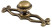 Handle meb. button met. DGG36+DSD36 antique gold G4 AKS