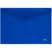 Envelope folder on the button STAMM A4, 180mkm, plastic, opaque, blue